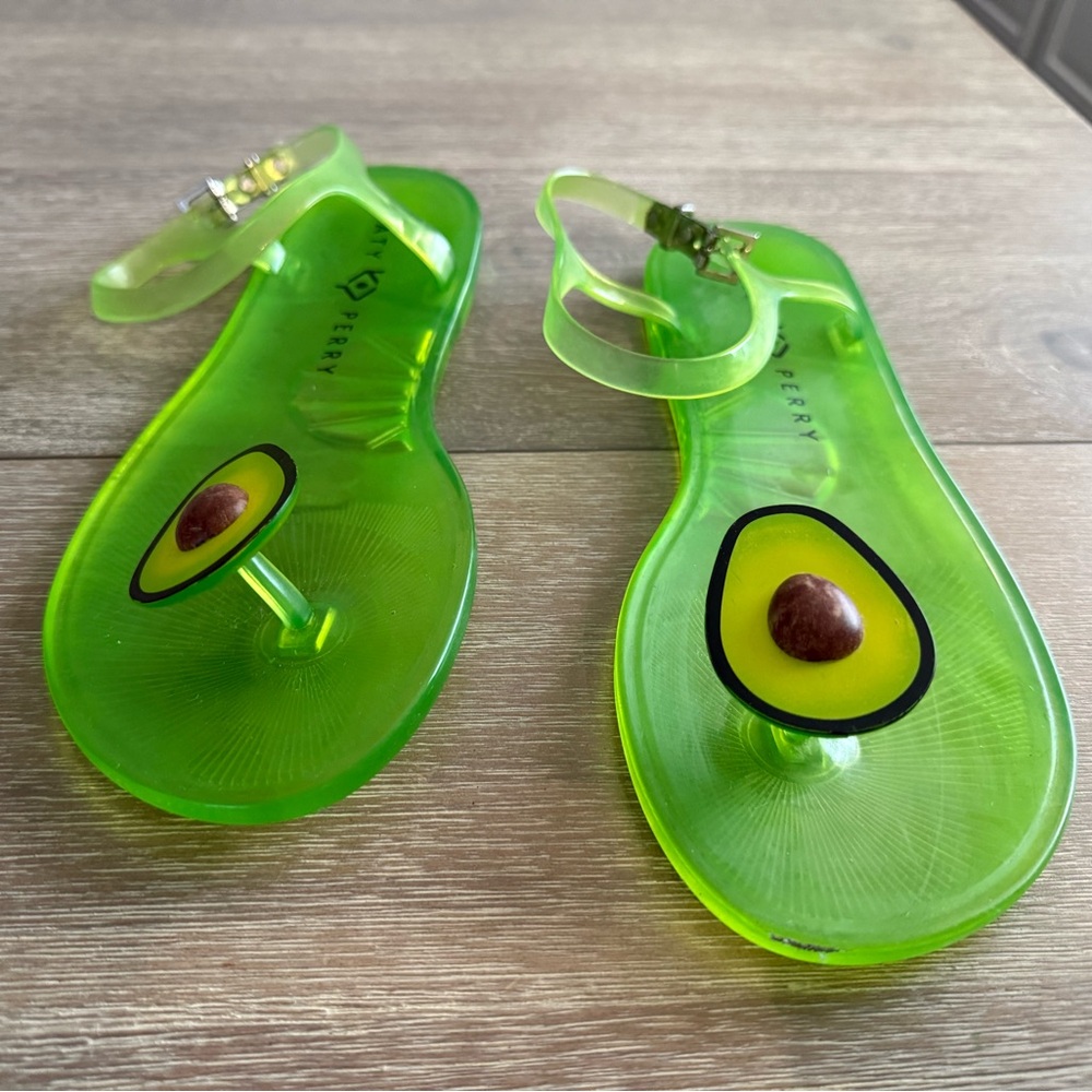 Katy Perry Green Avocado Sandals - Picture 2 of 8